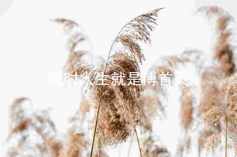 凯时人生就是博首页